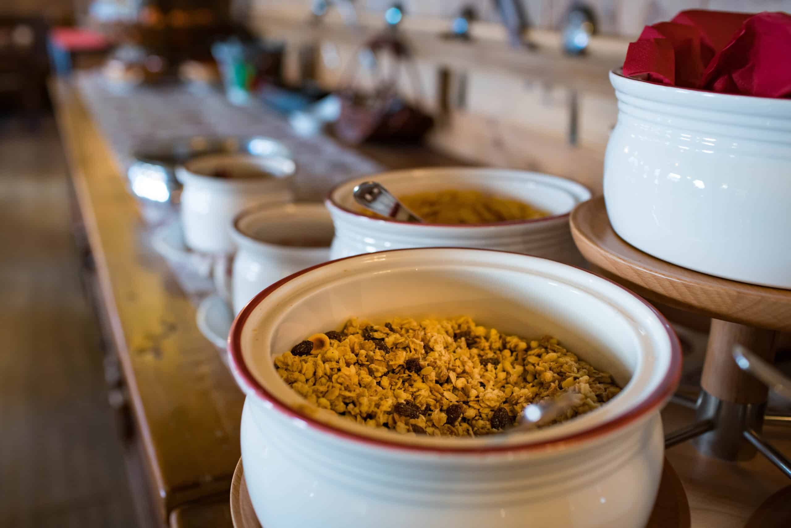 ciotole di cerali all'Hotel Mon Rêve