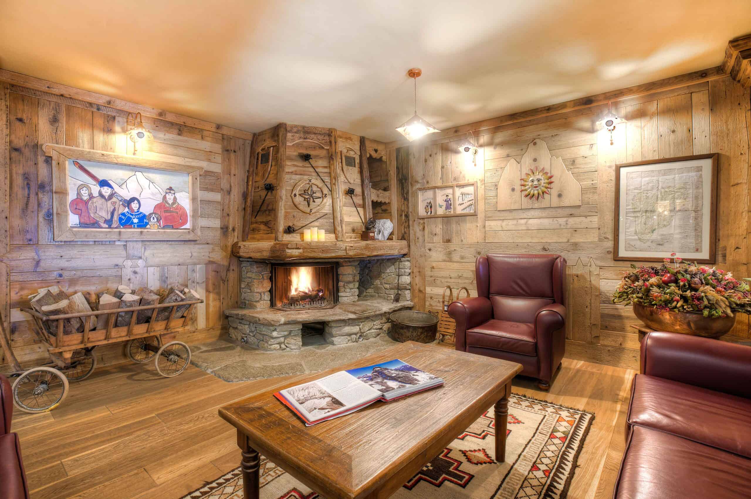 interno accogliente dell'Hotel Mon Rêve a Cervinia